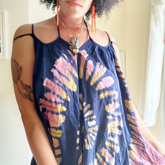 90s Vintage Tie Dye Dress - Picture 3 of 4
